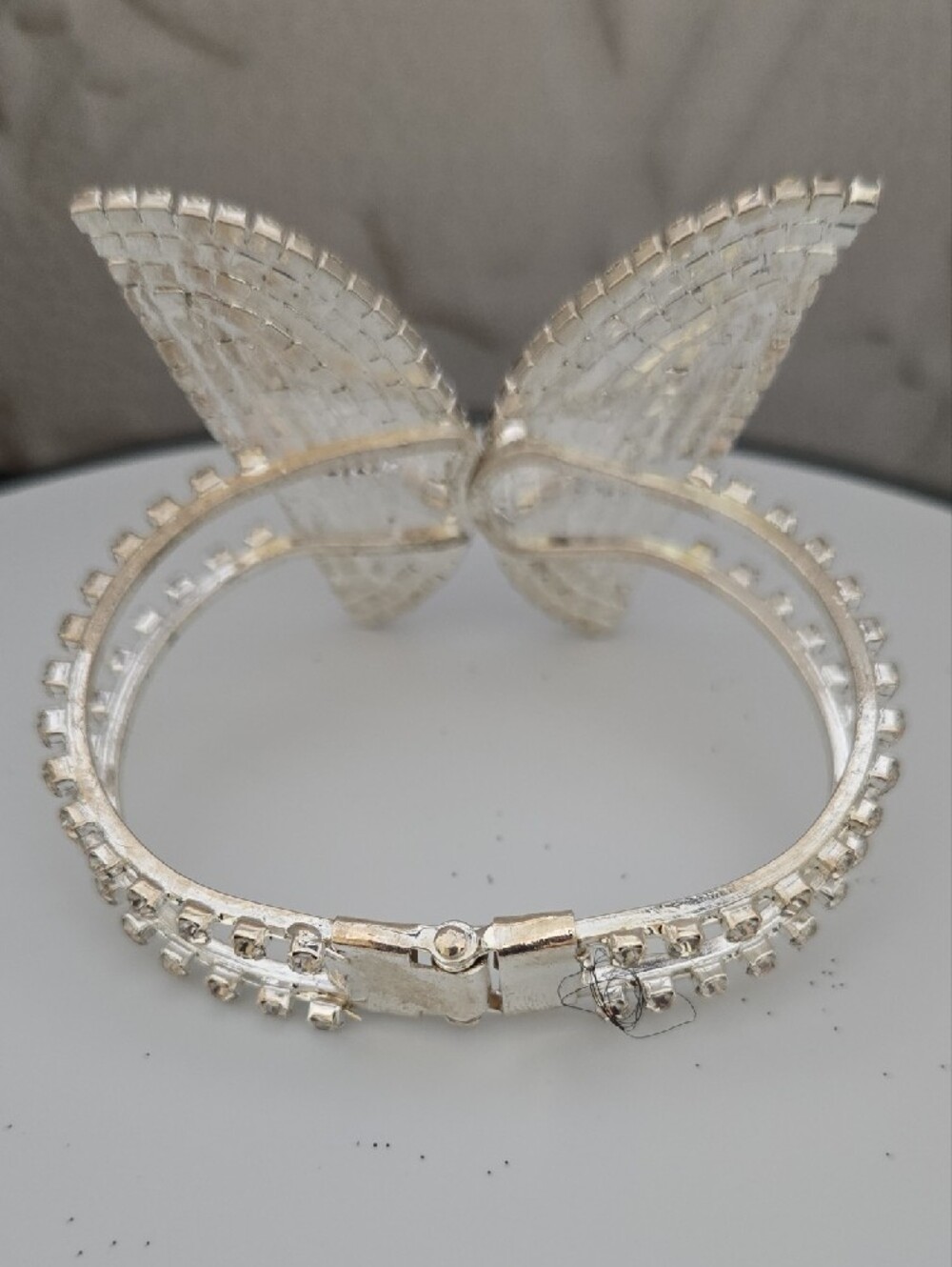 Rhinestone Butterfly Cuff Bracelet - Picture 3 of 3